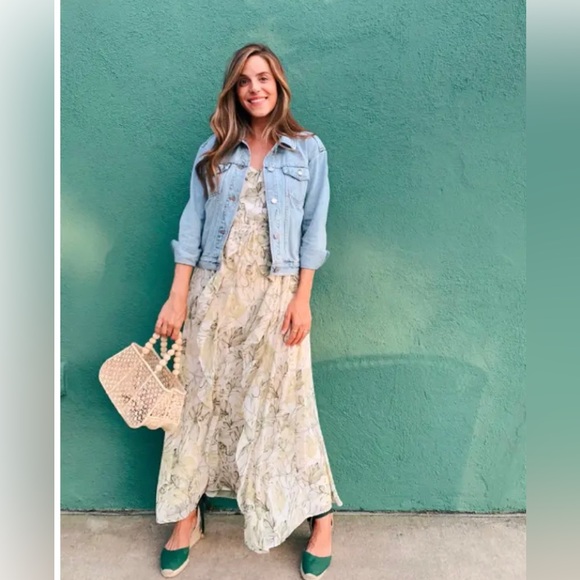 NWT Gal Meets Glam Cheryl Green Tropical Print Dress - Size 4 - Picture 2 of 11